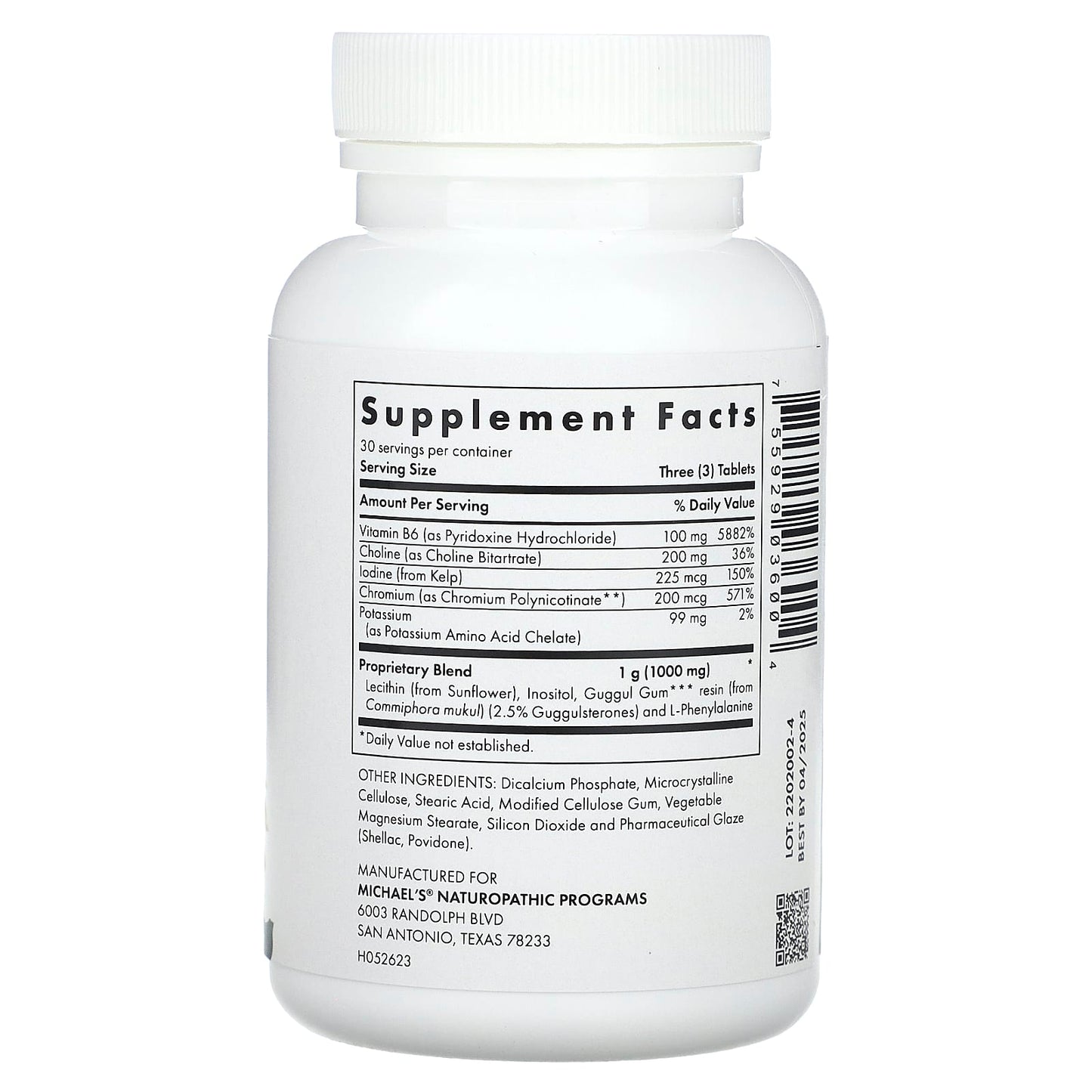 Michael's Health, Fat Metabolism Factors, 90 Vegetarian Tablets - Image 2