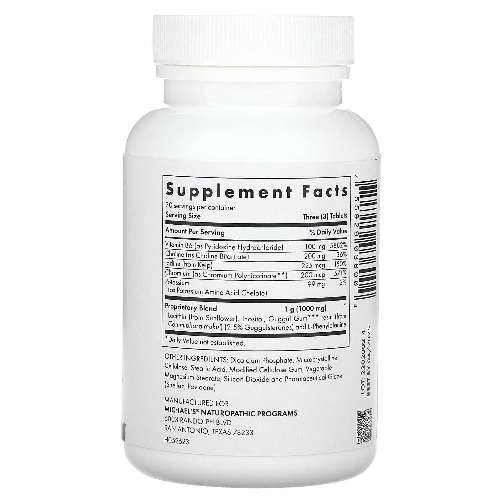 Michael's Health, Fat Metabolism Factors, 90 Vegetarian Tablets - Image 2