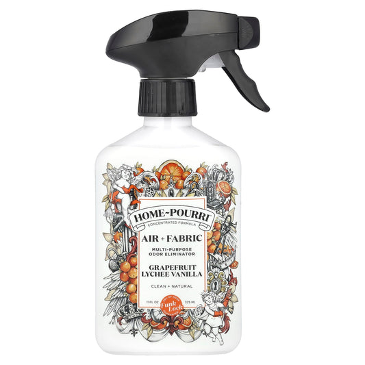 Poo-Pourri, Home-Pourri™, Air + Fabric, Multi- Purpose Odor Eliminator, Grapefruit Lychee Vanilla, 11 fl oz (325 ml) - Image 1