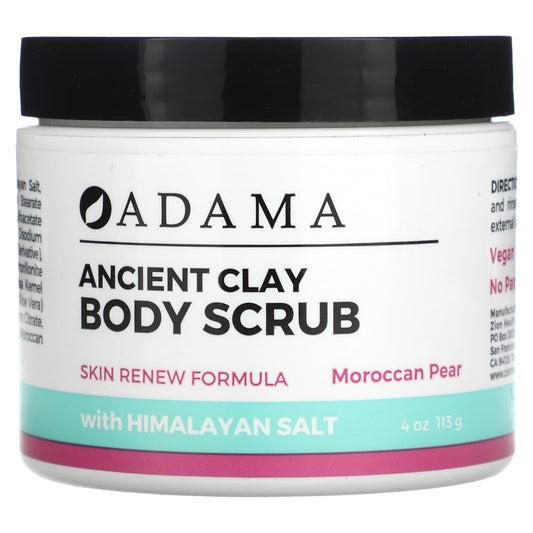 Zion Health, Adama, Ancient Clay, Body Scrub, Moroccan Pear, 4 oz (113 g) - Image 1
