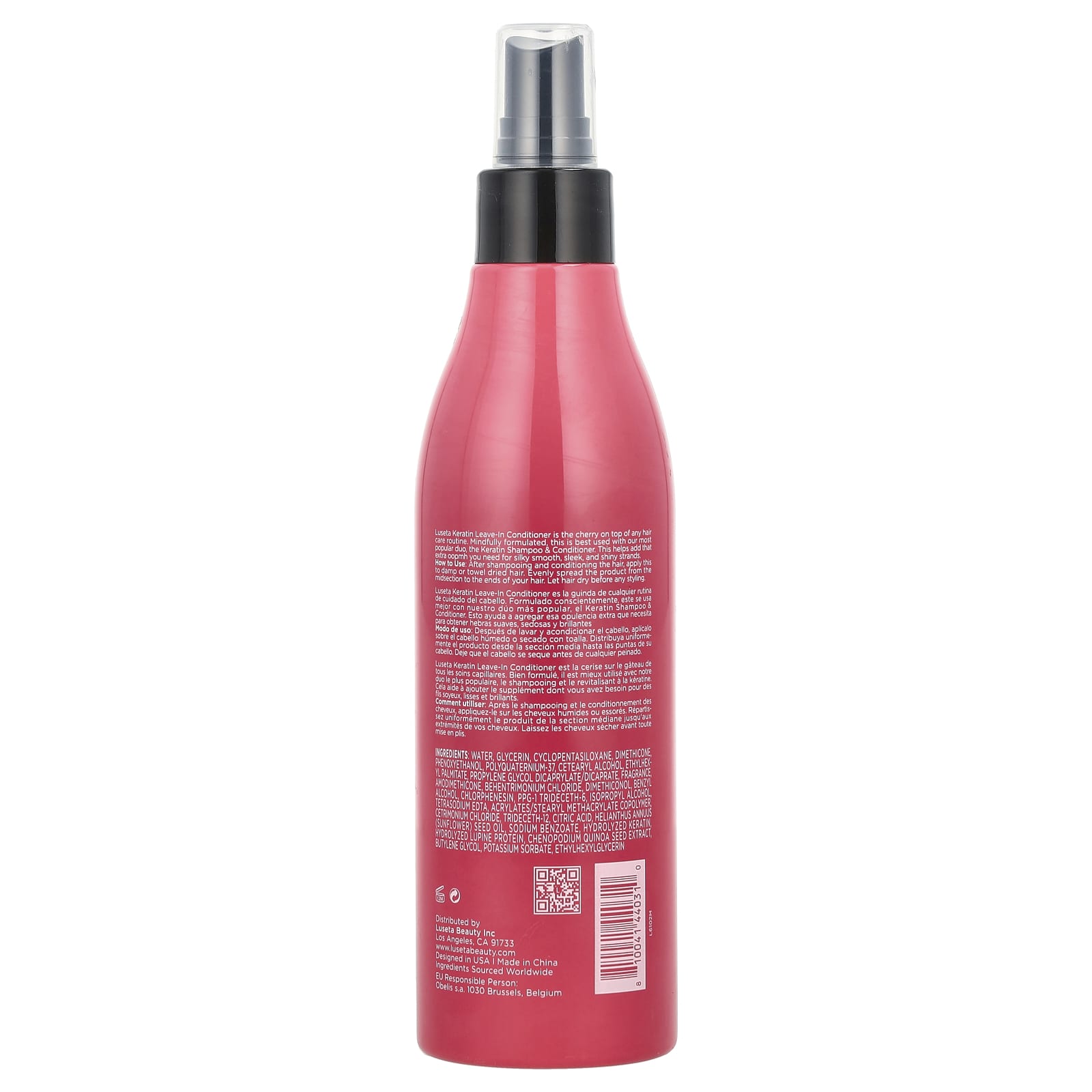 Luseta Beauty, Keratin, Leave-In Conditioner, For Fine & Dry Hair, 8.5 fl oz (251 ml) - Image 2