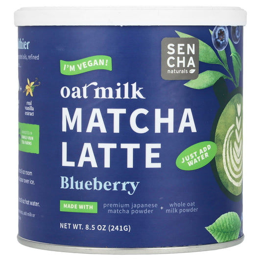 Sencha Naturals, Oat Milk Matcha Latte, Blueberry, 8.5 oz (241 g) - Image 1