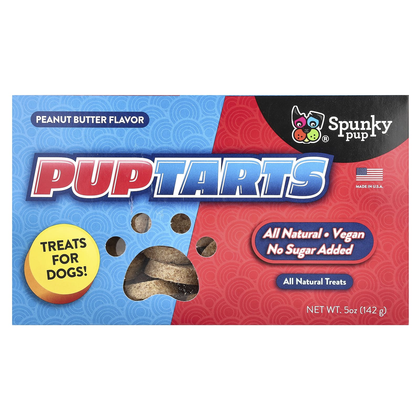 Spunky Pup, PupTarts, Treats For Dogs, Peanut Butter, 5 oz (142 g) - Image 1