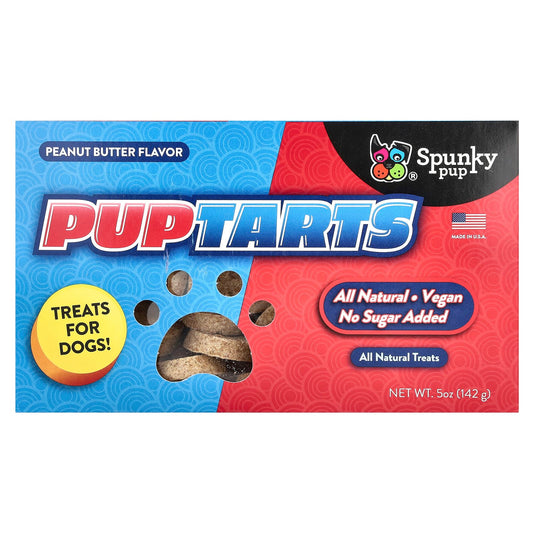 Spunky Pup, PupTarts, Treats For Dogs, Peanut Butter, 5 oz (142 g) - Image 1