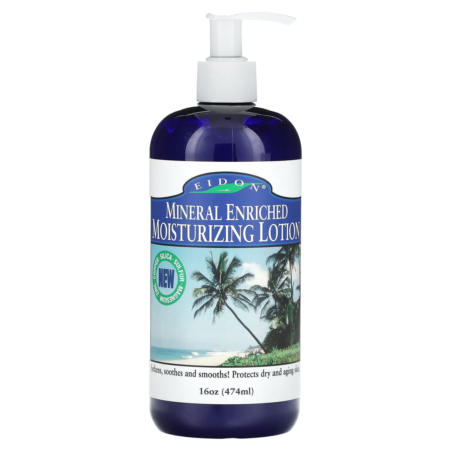 Eidon Ionic Minerals Moisturizing Lotion - 16 oz, Non-GMO, Vegan, Gluten Free - Image 1