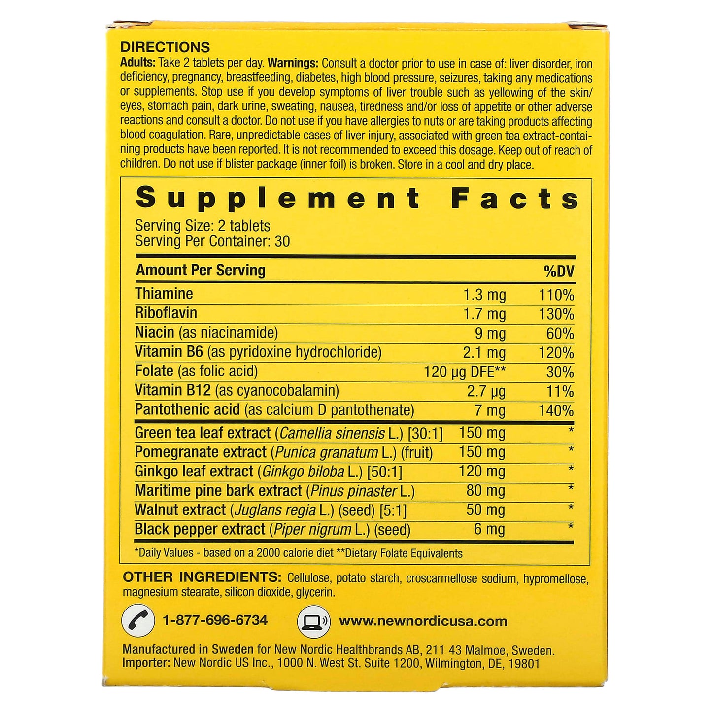 New Nordic, Clear Brain, 60 Tablets - Image 2