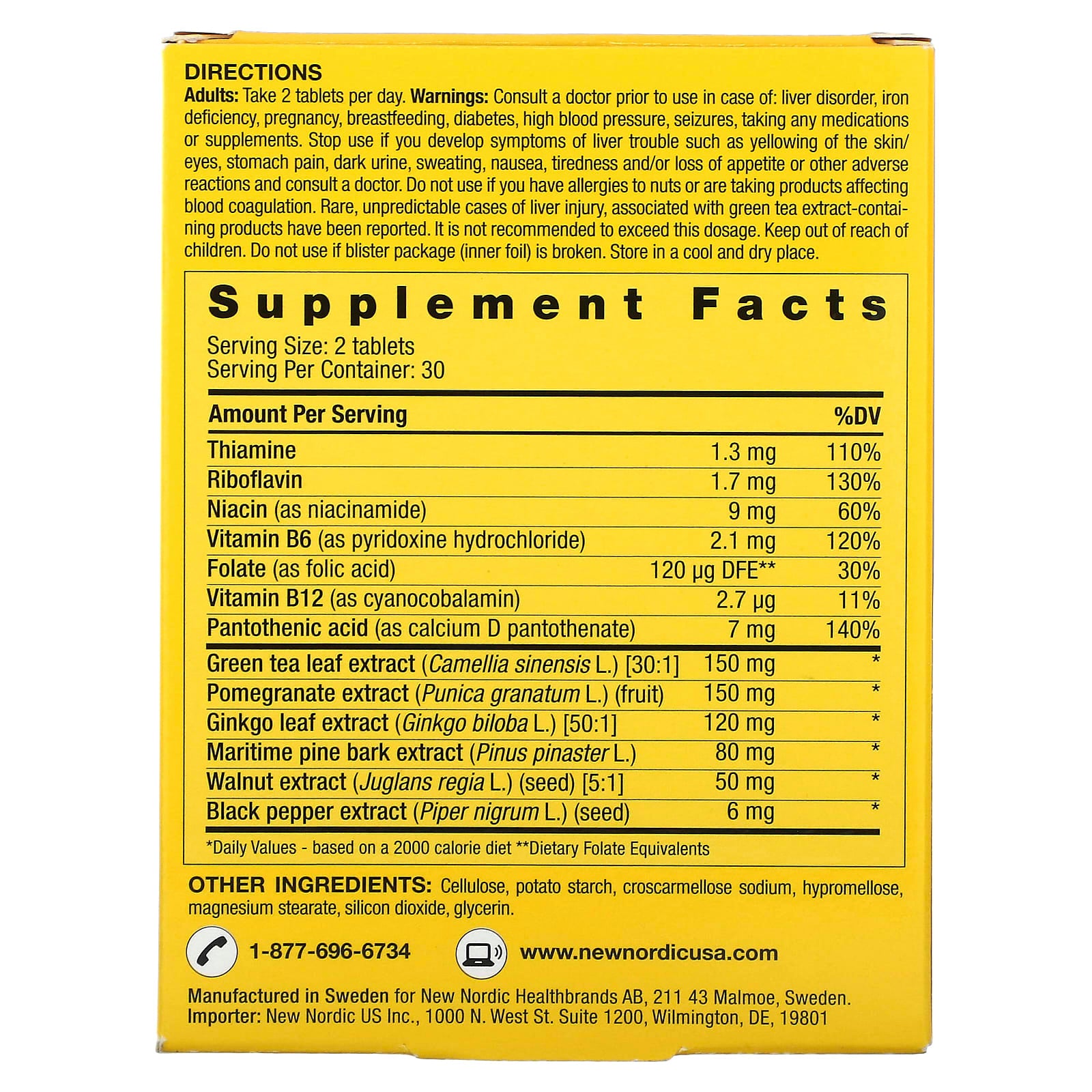New Nordic, Clear Brain, 60 Tablets - Image 2