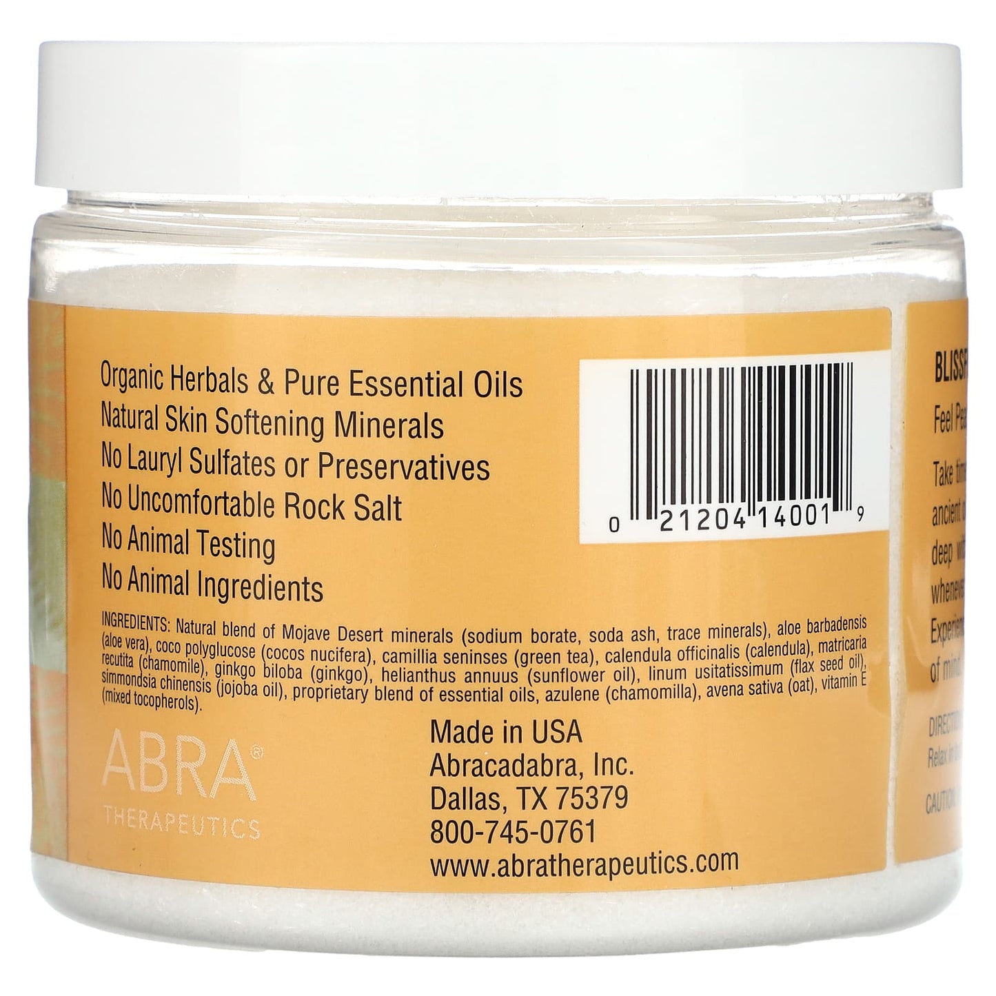 Blissful Harmony Bubble Bath by Abra Therapeutics - Natural Relaxation - Image 2