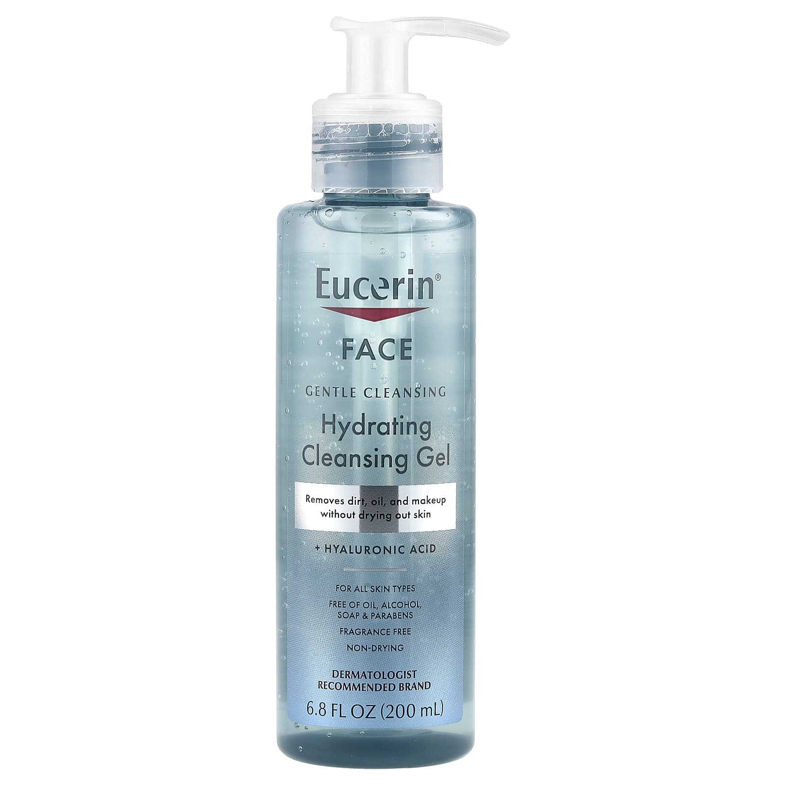 Eucerin Hydrating Face Cleanser with Hyaluronic Acid - 6.8 fl oz - Image 1