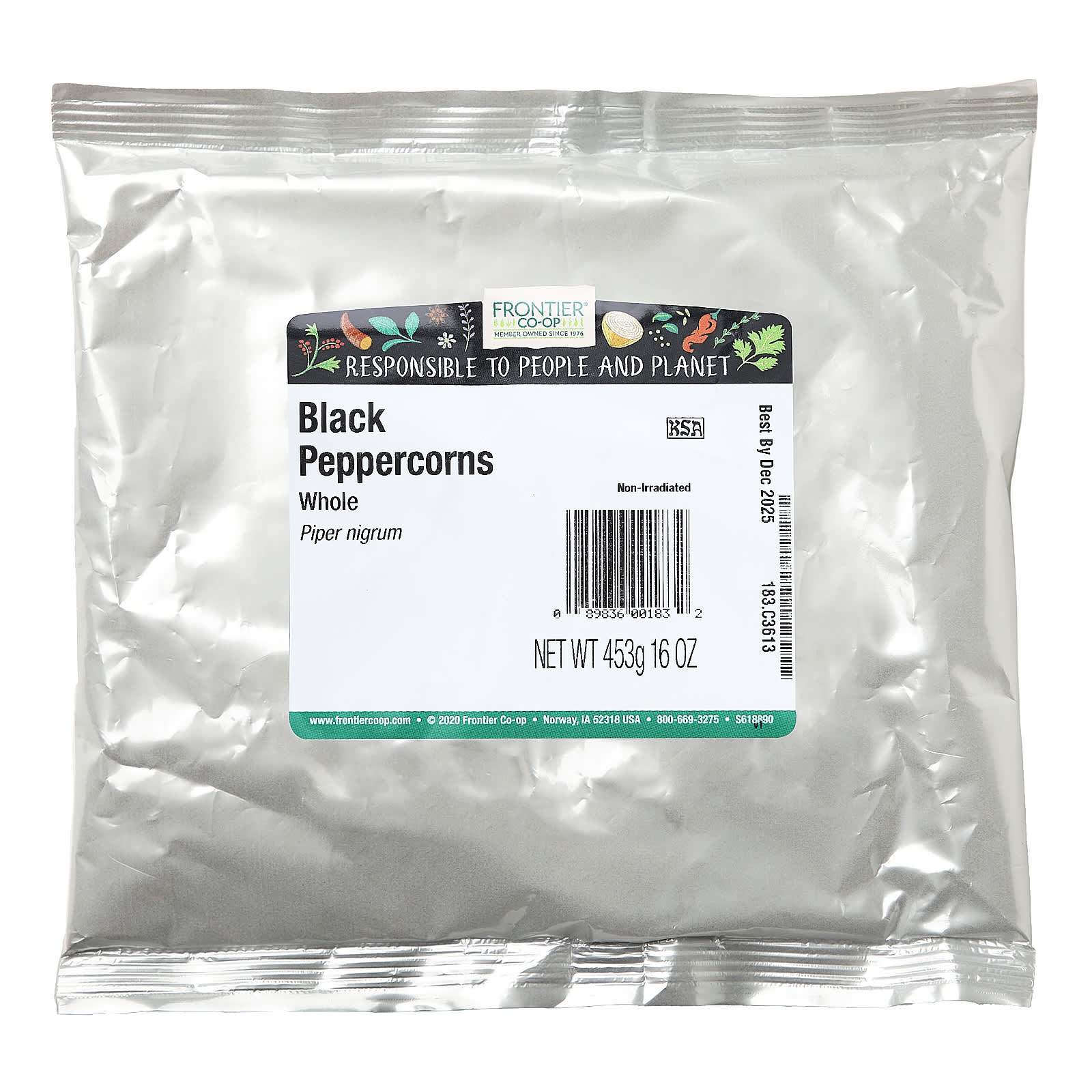 Whole Black Peppercorns by Frontier Co-op - 16 oz - Image 2