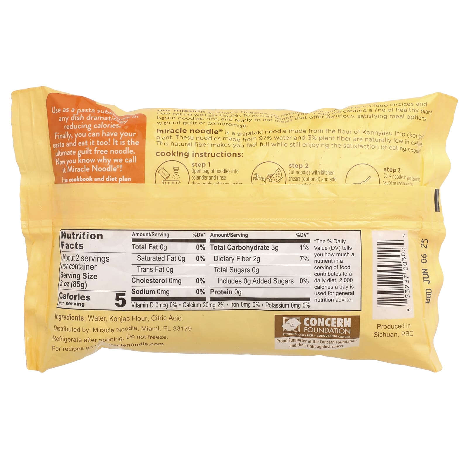 Miracle Noodle, Angel Hair Style, 7 oz (200 g) - Image 2