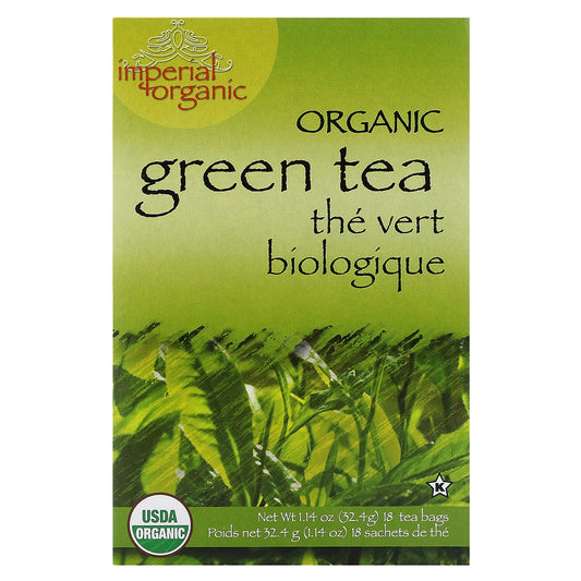 Uncle Lee's Tea, Imperial Organic, Organic Green Tea, 18 Tea Bags, 1.14 oz (32.4 g) - Image 1