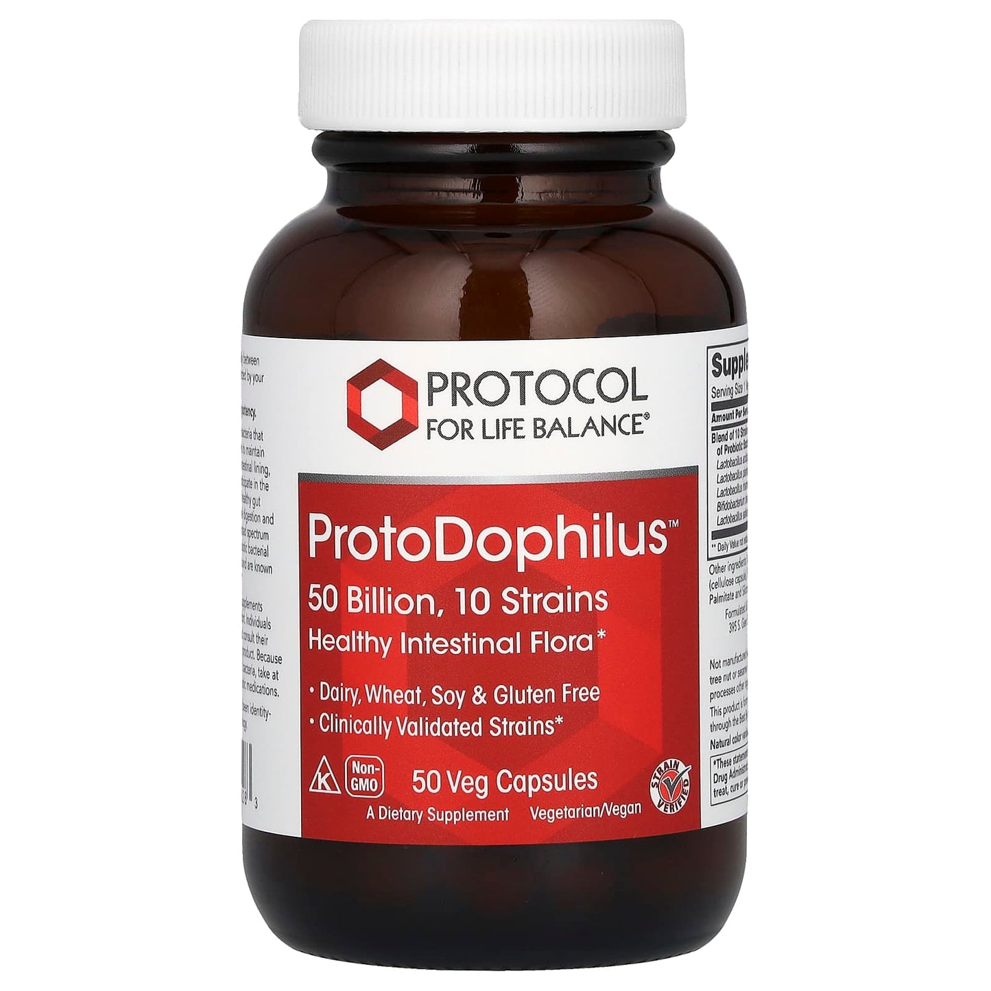 Protocol for Life Balance, ProtoDophilus, 50 Billion, 50 Veg Capsules - Image 1