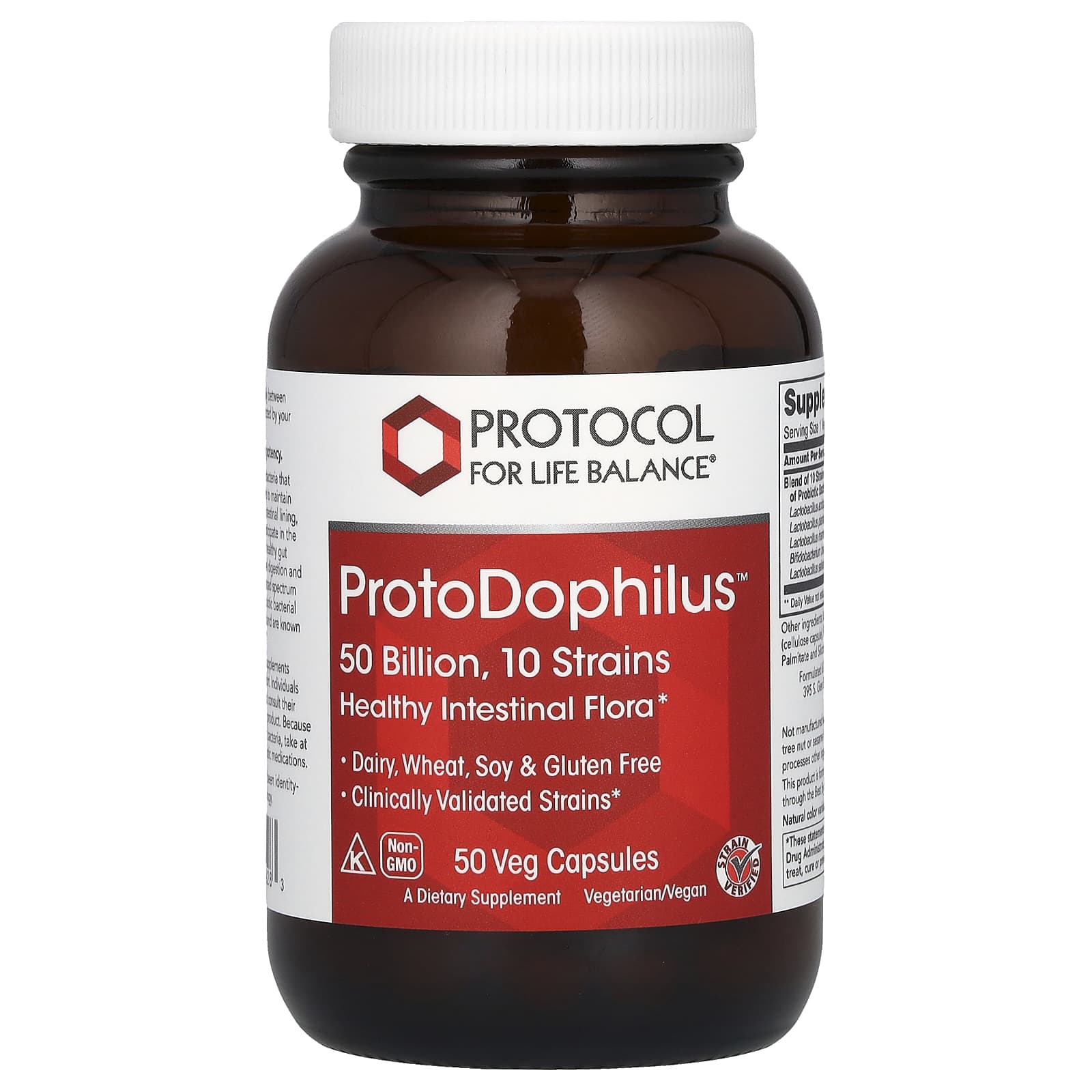 Protocol for Life Balance, ProtoDophilus, 50 Billion, 50 Veg Capsules - Image 1