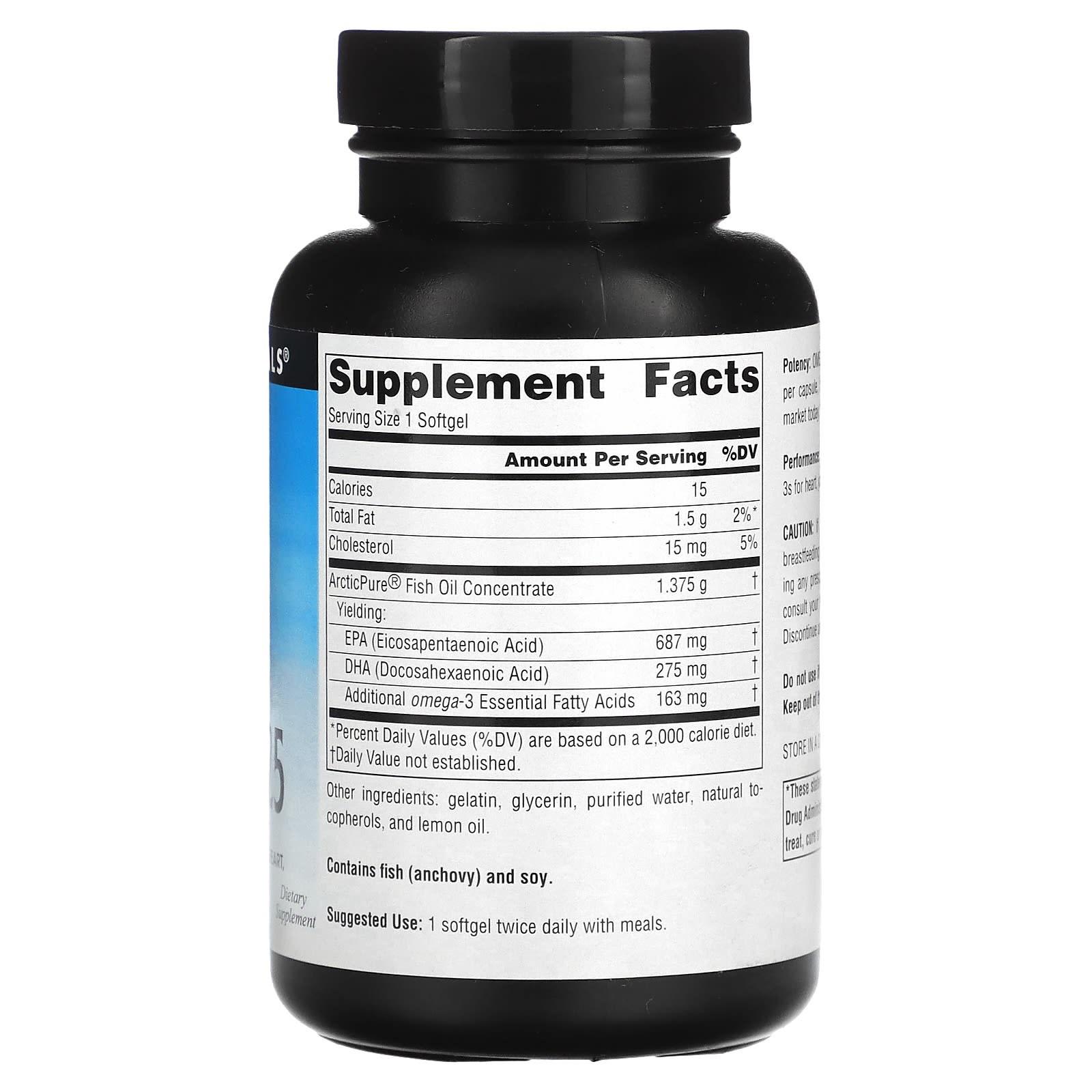 Source Naturals, Arctic Pure, Omega-3 Fish Oil, 1,125 mg, 60 Softgels - Image 2