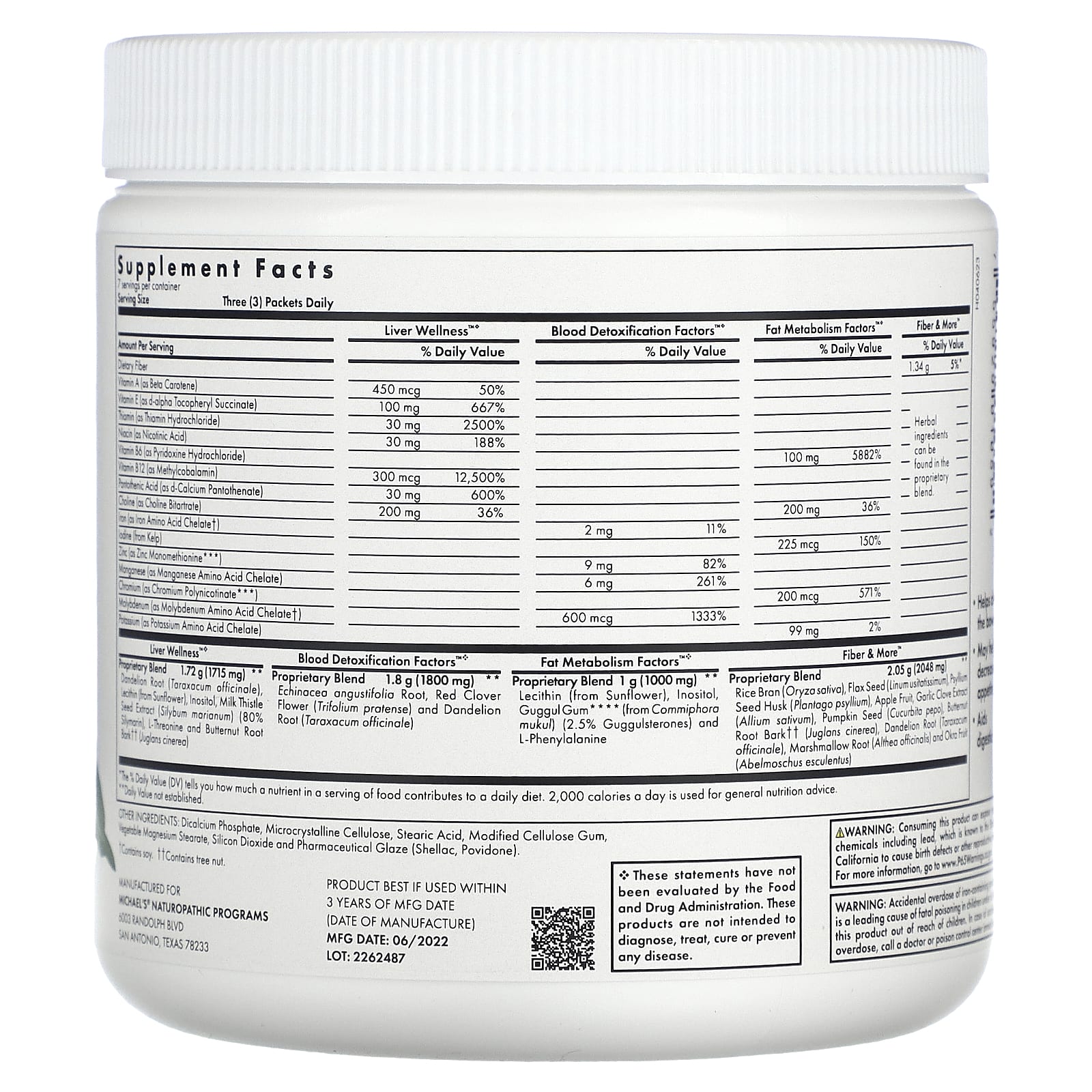 Michael's Health, 1 Week Flush, 84 Vegetarian Tablets - Image 2