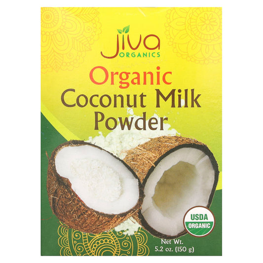 Organic Coconut Milk Powder by Jiva Organics, Non-Dairy Creamer Substitute - Image 1