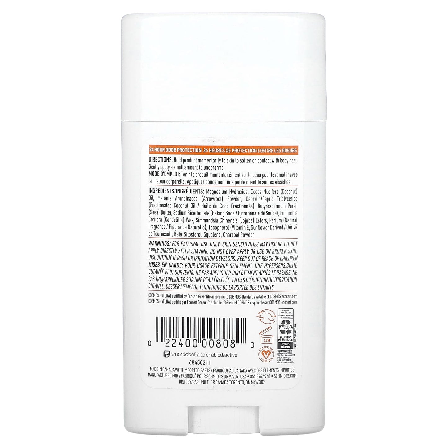 Schmidt's, Natural Deodorant, Sandalwood & Citrus, 2.65 oz (75 g) - Image 2