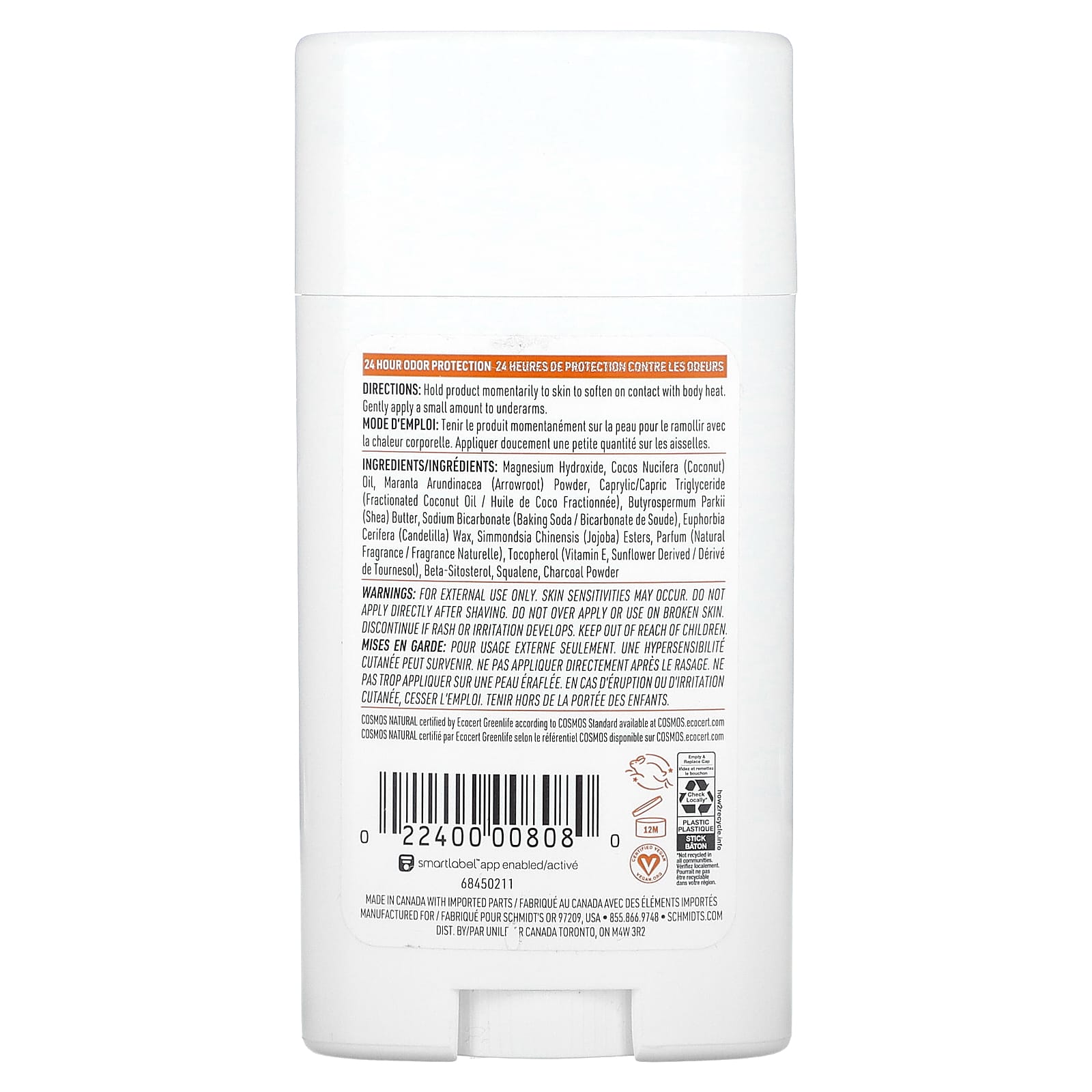 Schmidt's, Natural Deodorant, Sandalwood & Citrus, 2.65 oz (75 g) - Image 2