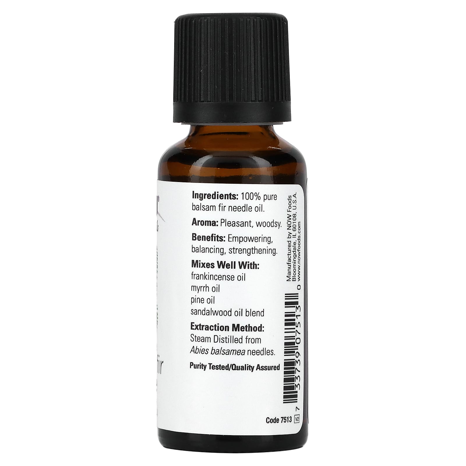 NOW Foods, Essentials Oils, Balsam Fir Needle, 1 fl oz (30 ml) - Image 2