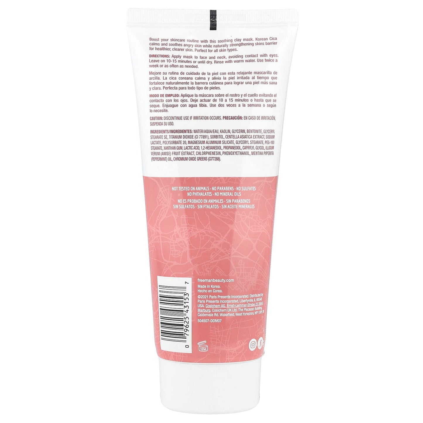 Korean Cica Clay Mask for All Skin Types by Freeman Beauty - Image 2