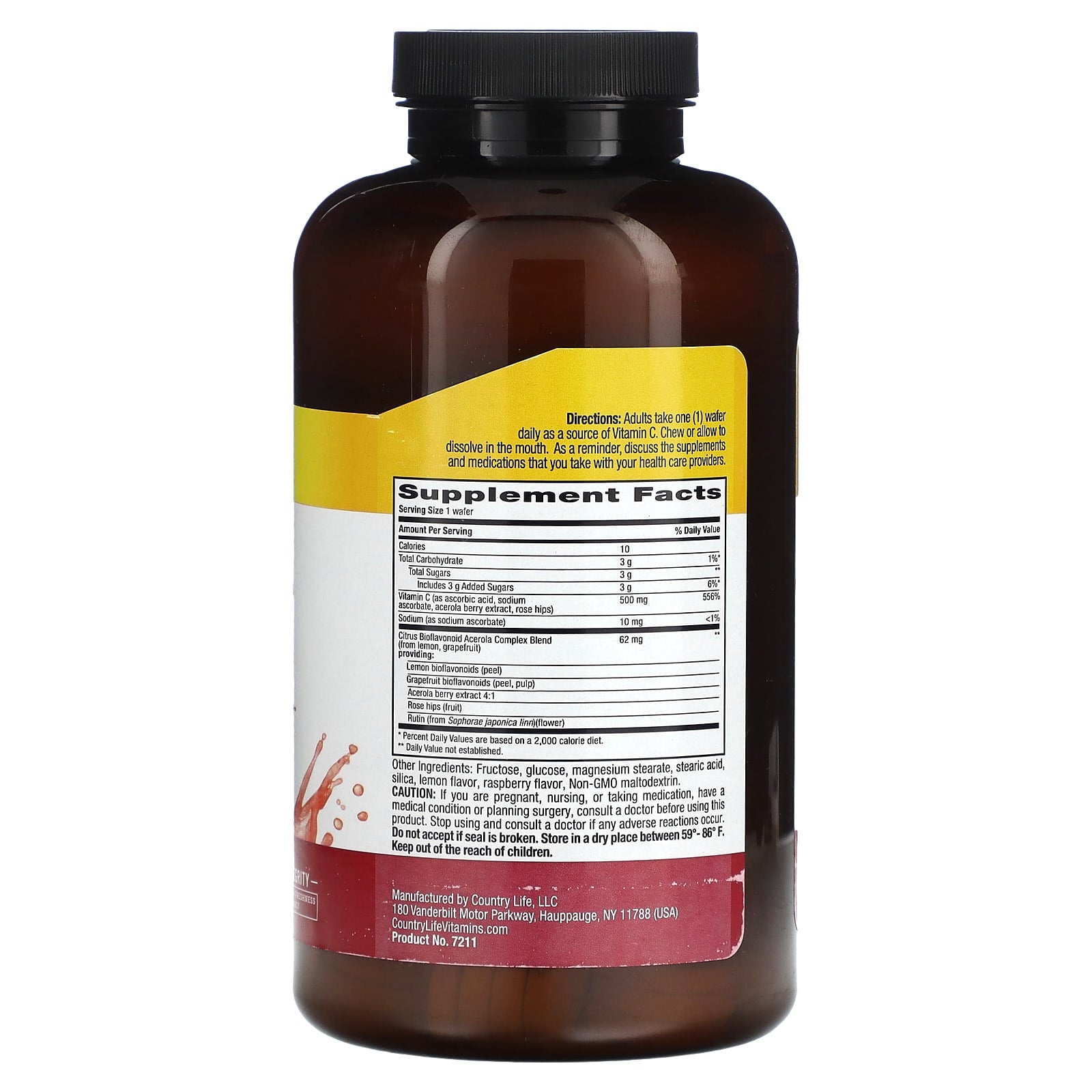 Boost Immune Health with Country Life Chewable Acerola Vitamin C Complex - Image 2