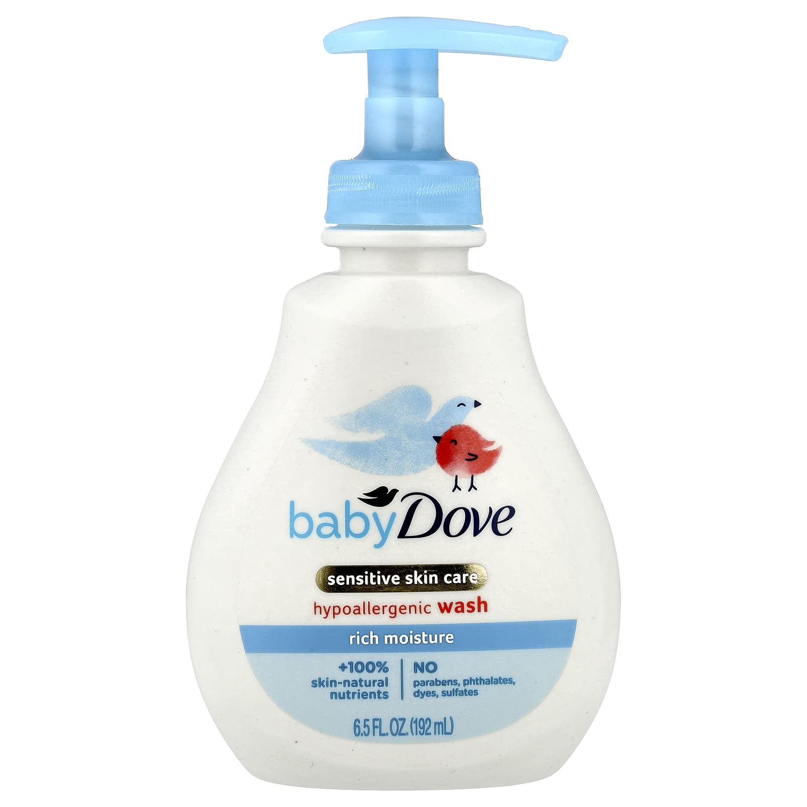 Dove Baby Sensitive Skin Care Hypoallergenic Wash for Newborns - Image 1