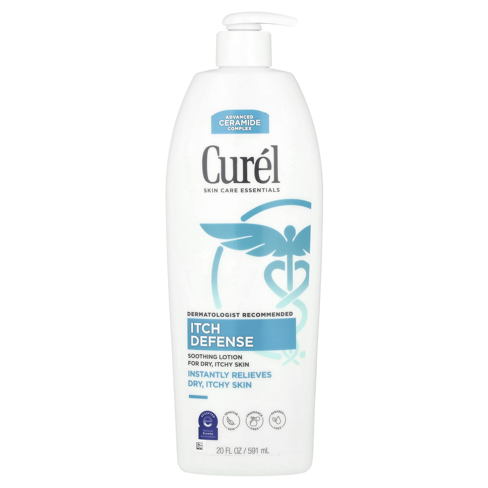 Fragrance Free Itch Defense Lotion for Dry Itchy Skin Relief | 20 fl oz (591 ml) - Image 1