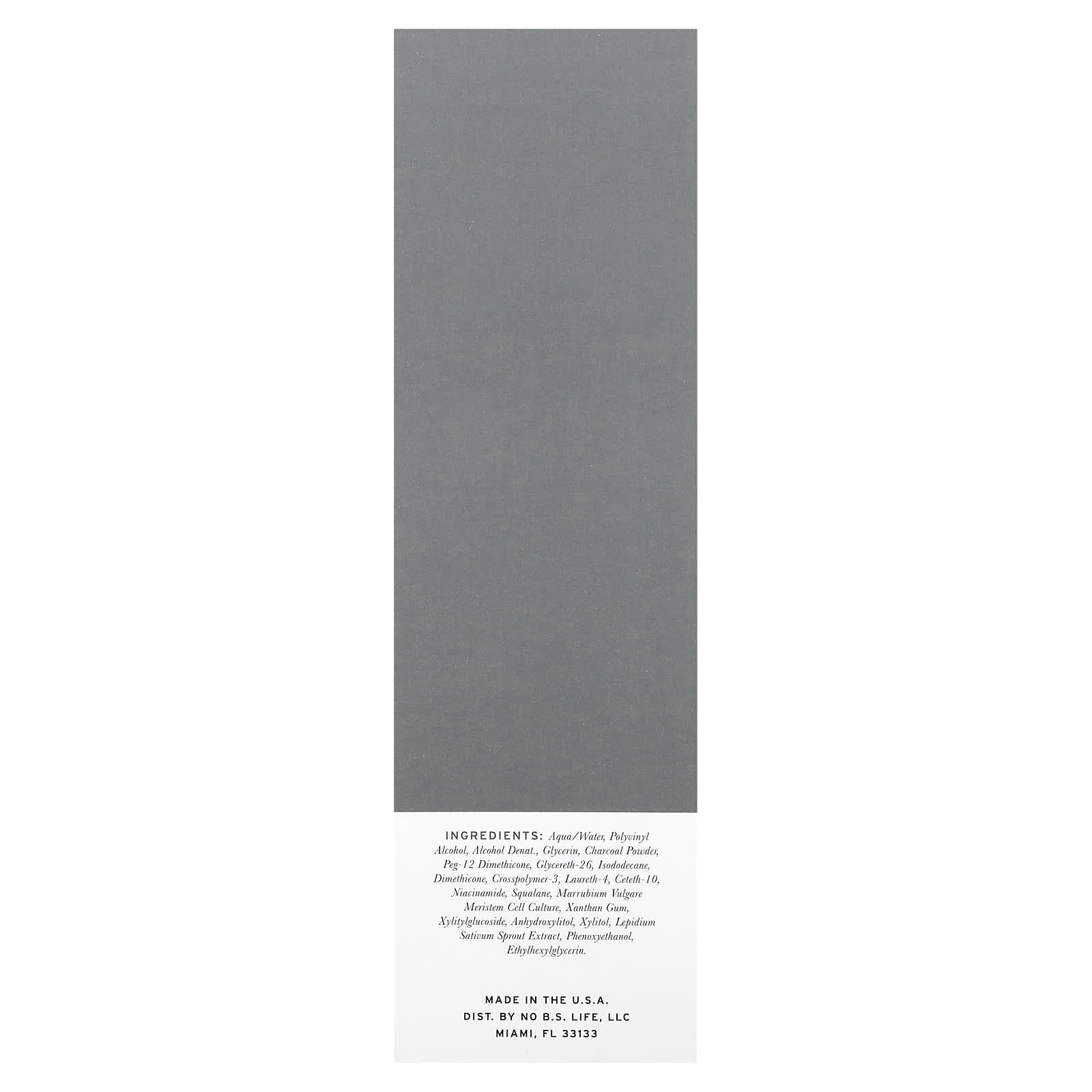 No BS Skincare, Charcoal Detox Peel-Off Beauty Mask, 3 fl oz (90 ml) - Image 2