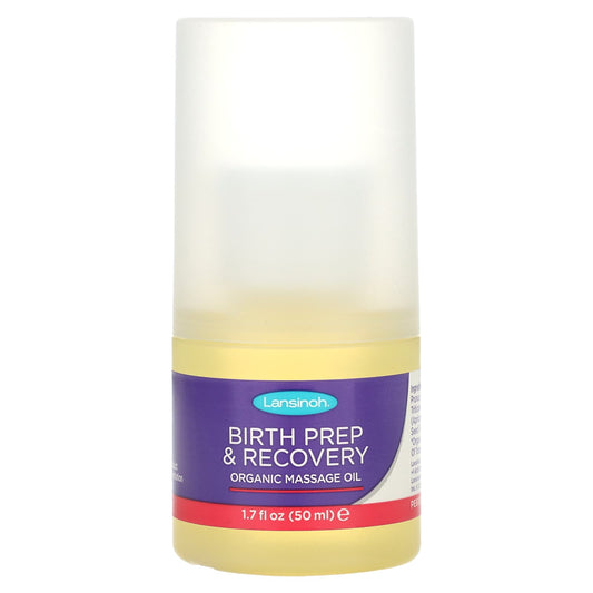 Lansinoh, Birth Prep & Recovery, Organic Massage Oil, 1.7 fl oz (50 ml) - Image 1