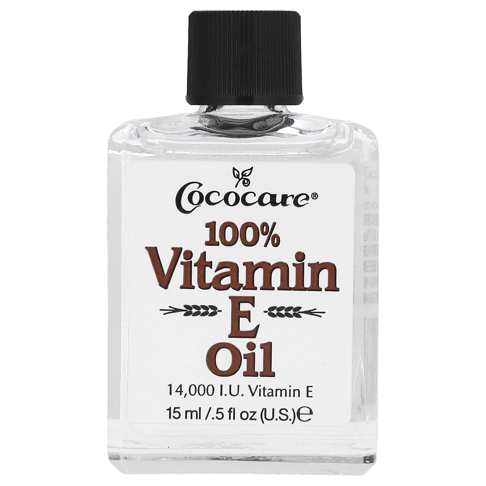 Vitamin E Oil for Skin, 100% Pure, 0.5 fl oz (15 ml) | Cococare - Image 1
