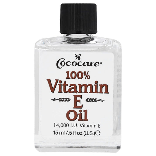 Vitamin E Oil for Skin, 100% Pure, 0.5 fl oz (15 ml) | Cococare - Image 1