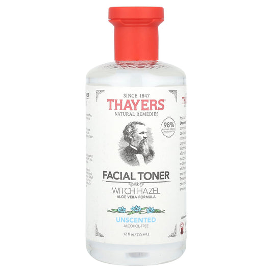 Thayers, Witch Hazel Facial Toner, Alcohol-Free, Unscented, 12 fl oz (355 ml) - Image 1