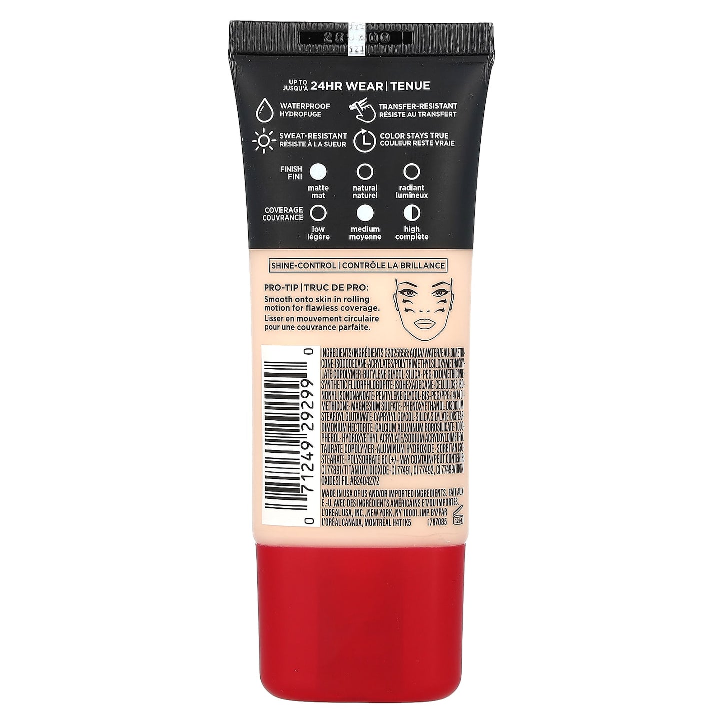 L'Oréal, Infallible, Pro-Matte Foundation, 101 Classic Ivory, 1 fl oz (30 ml) - Image 2
