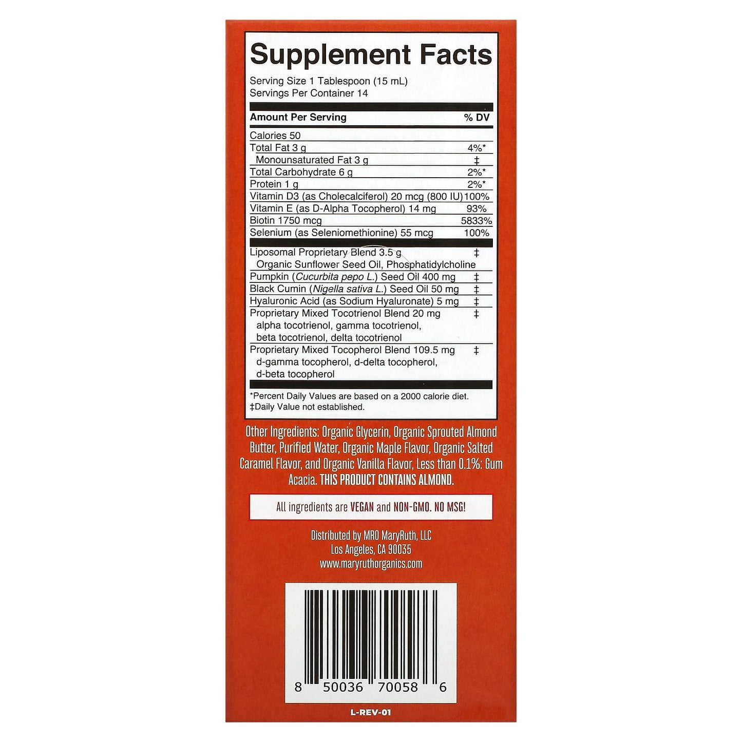 MaryRuth's, Hair Care Liposomal, Maple French Toast, 14 Pouches, 0.5 fl oz (15 ml) Each - Image 2