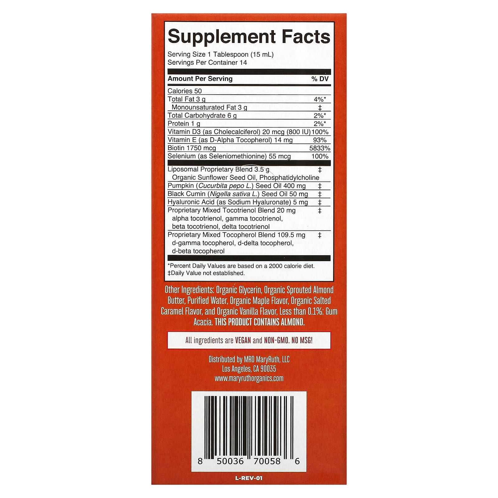 MaryRuth's, Hair Care Liposomal, Maple French Toast, 14 Pouches, 0.5 fl oz (15 ml) Each - Image 2