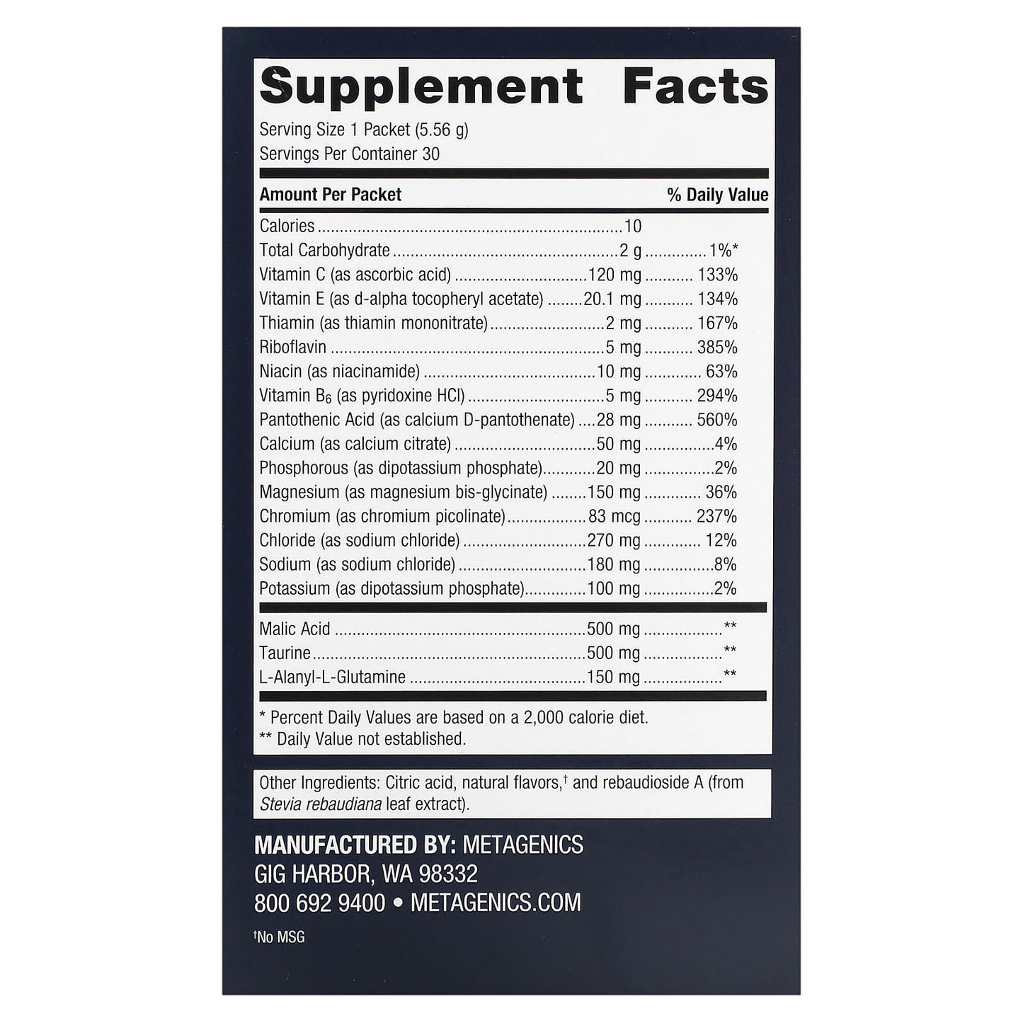 Metagenics, Endura, Lemonade, 30 Packets, 0.2 oz (5.56 g) Each - Image 2
