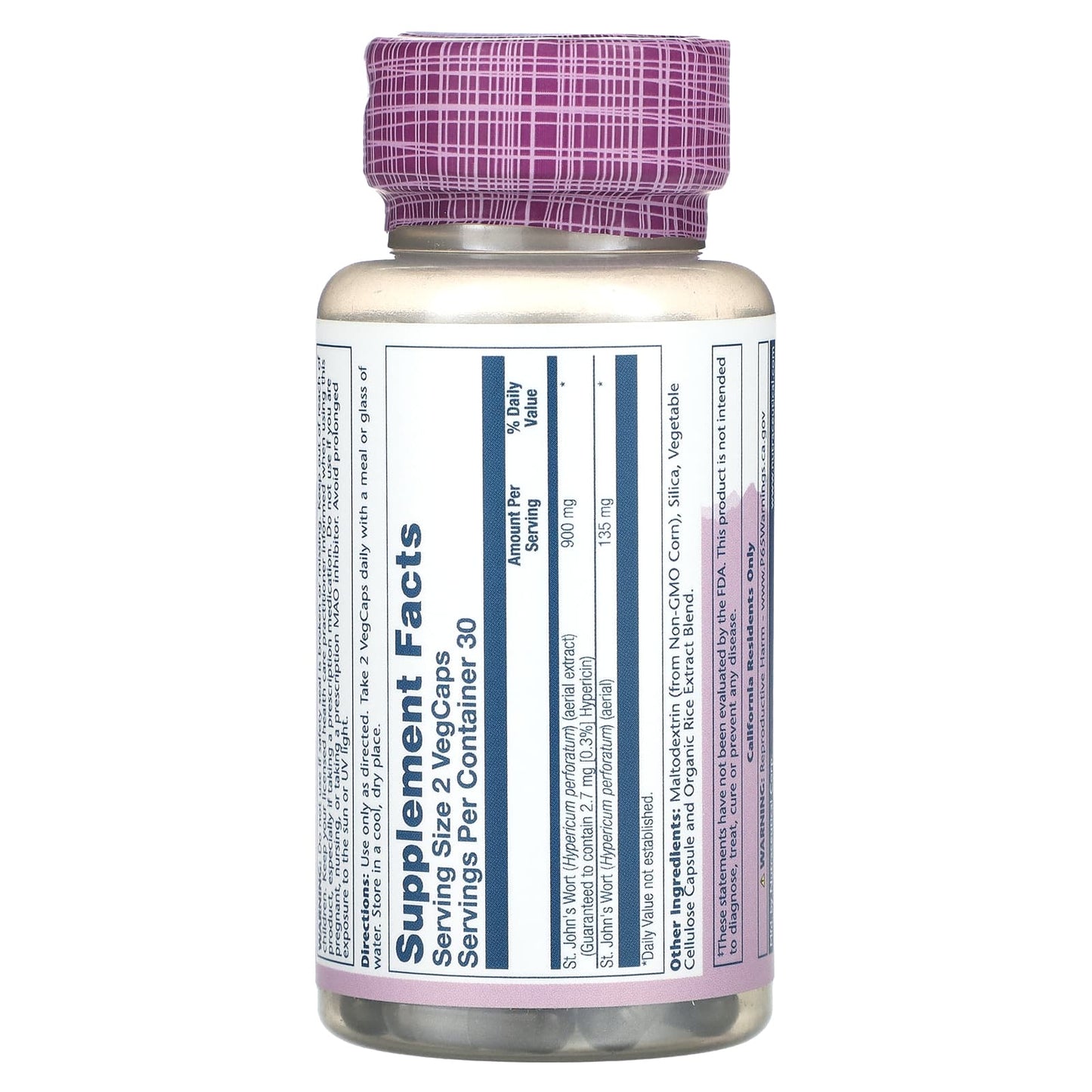 Solaray, Vital Extracts, St. John's Wort, 60 VegCaps