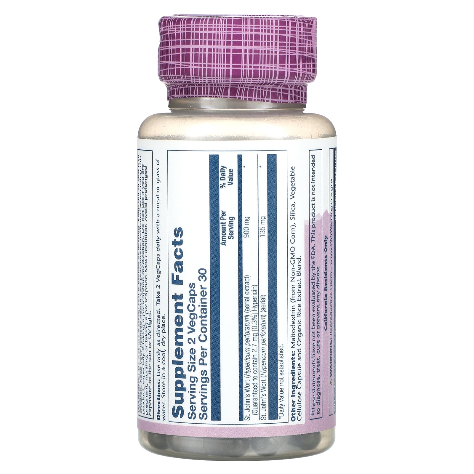 Solaray, Vital Extracts, St. John's Wort, 60 VegCaps