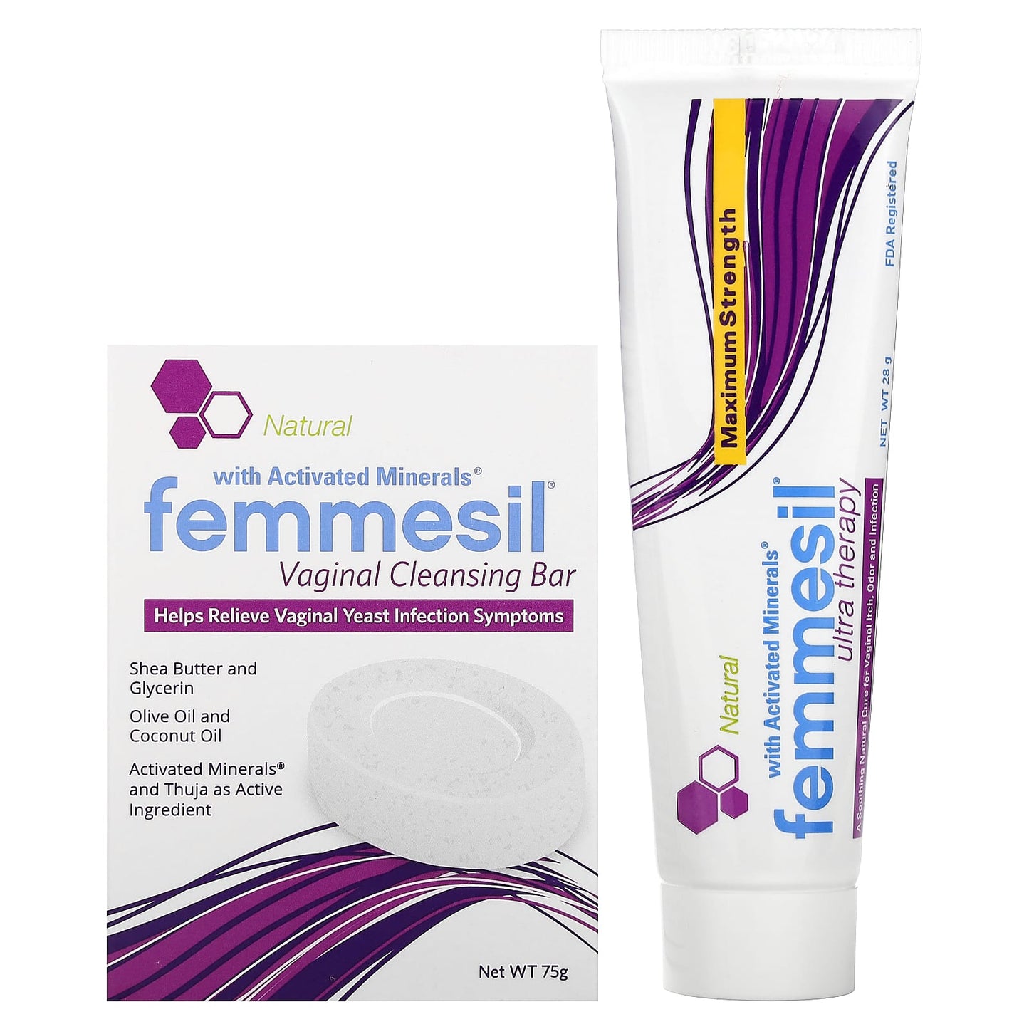 Femmesil 2 Piece Vaginal Yeast Infection Relief Set - Image 1