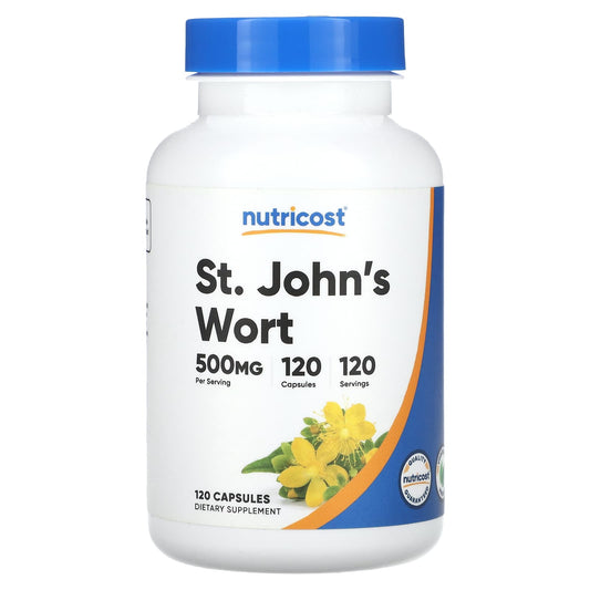 Nutricost, St. John's Wort, 500 mg , 120 Capsules - Image 1
