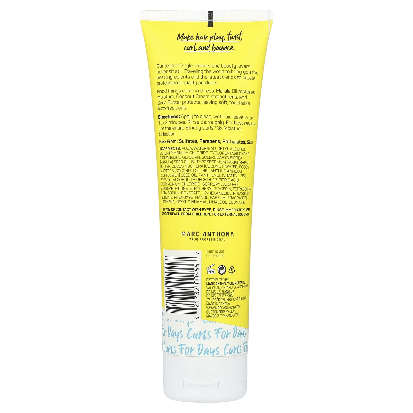 Marc Anthony, Strictly Curls®, Triple Blend Conditioner, 8.45 fl oz (250 ml) - Image 2