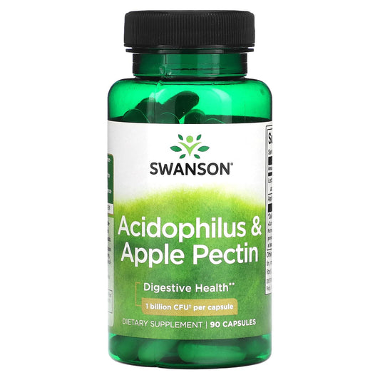 Swanson, Acidophilus & Apple Pectin, 1  Billion CFU, 90 Capsules - Image 1