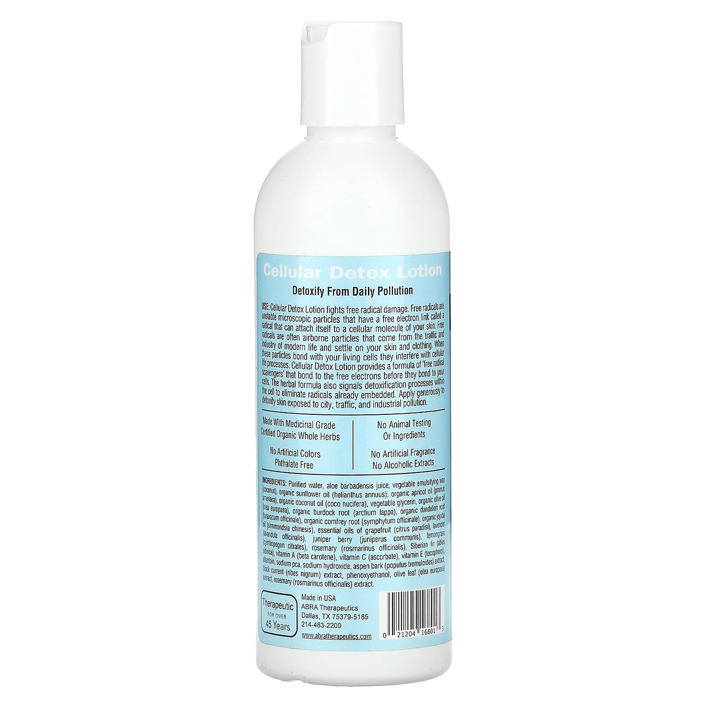 Grapefruit & Juniper Cellular Detox Lotion for Pollution Protection | Abra Therapeutics - Image 2