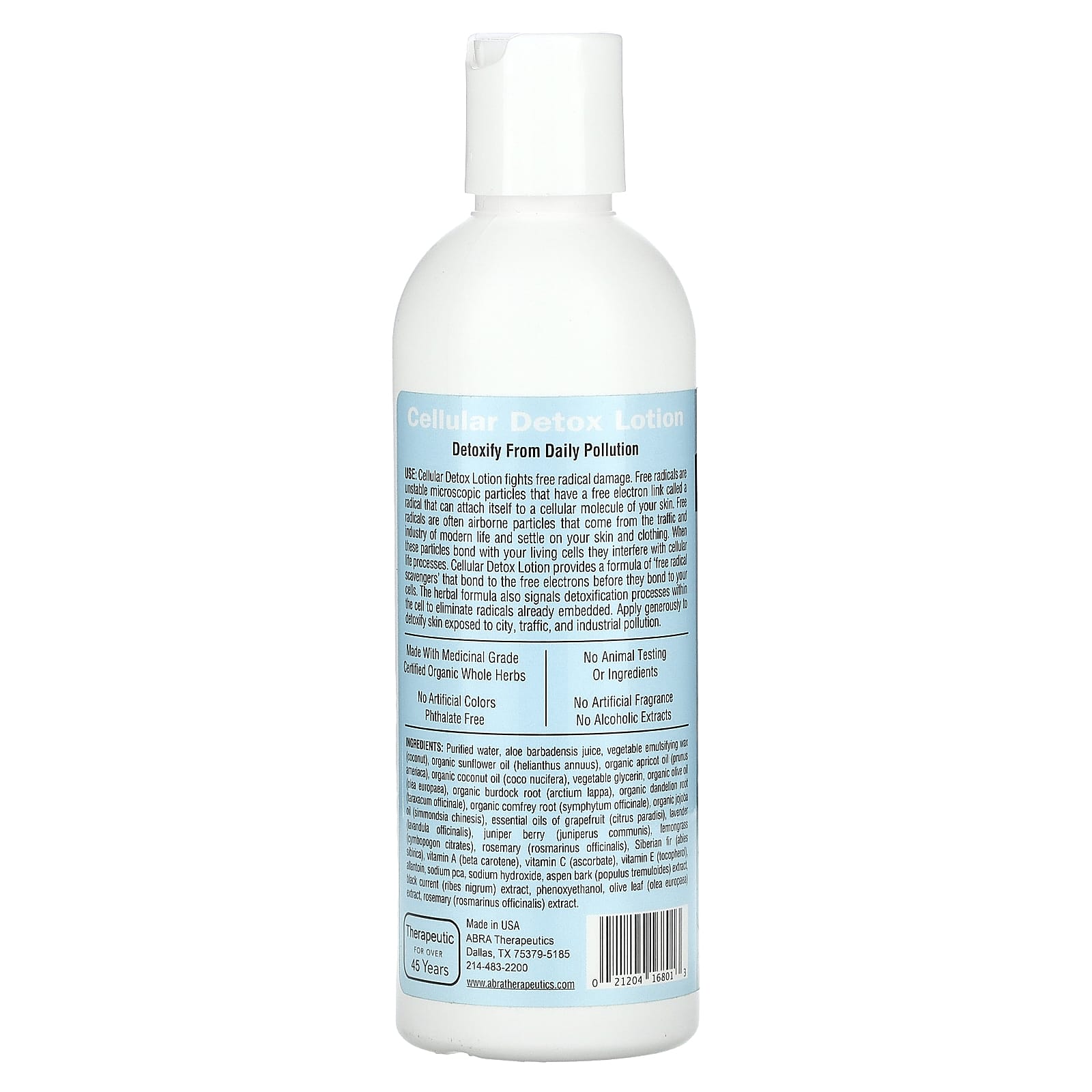 Grapefruit & Juniper Cellular Detox Lotion for Pollution Protection | Abra Therapeutics - Image 2