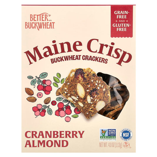 Cranberry Almond Buckwheat Crackers - Gluten Free & Grain Free - Image 1