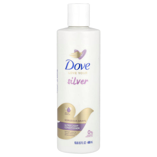 Dove Ultra-Light Conditioner for Gorgeous Grays Hair, 13.5 fl oz (400 ml) - Image 1