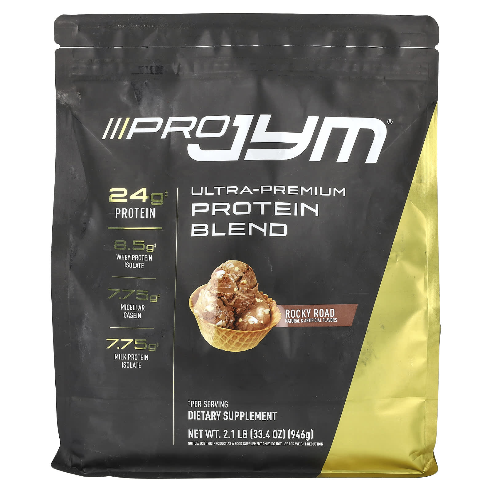 Pro JYM Ultra-Premium Protein Powder - Rocky Road, 2.1 lb - Image 1