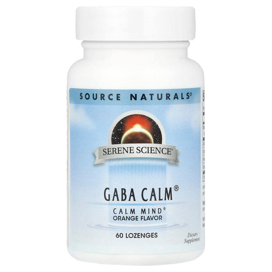 Source Naturals, Serene Science®, GABA Calm®, Orange, 60 Lozenges - Image 1