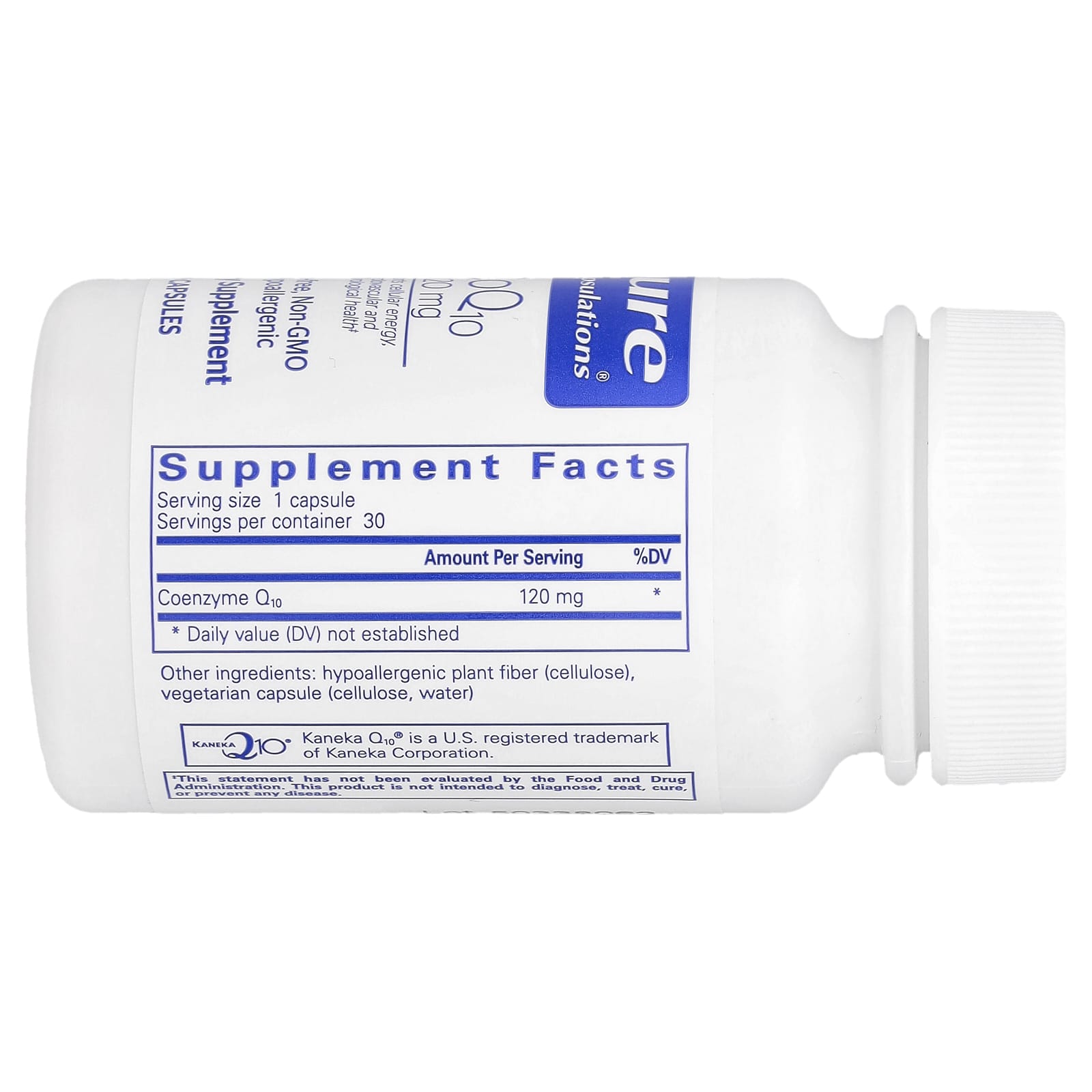 Pure Encapsulations, CoQ10, 120 mg, 30 Capsules - Image 2